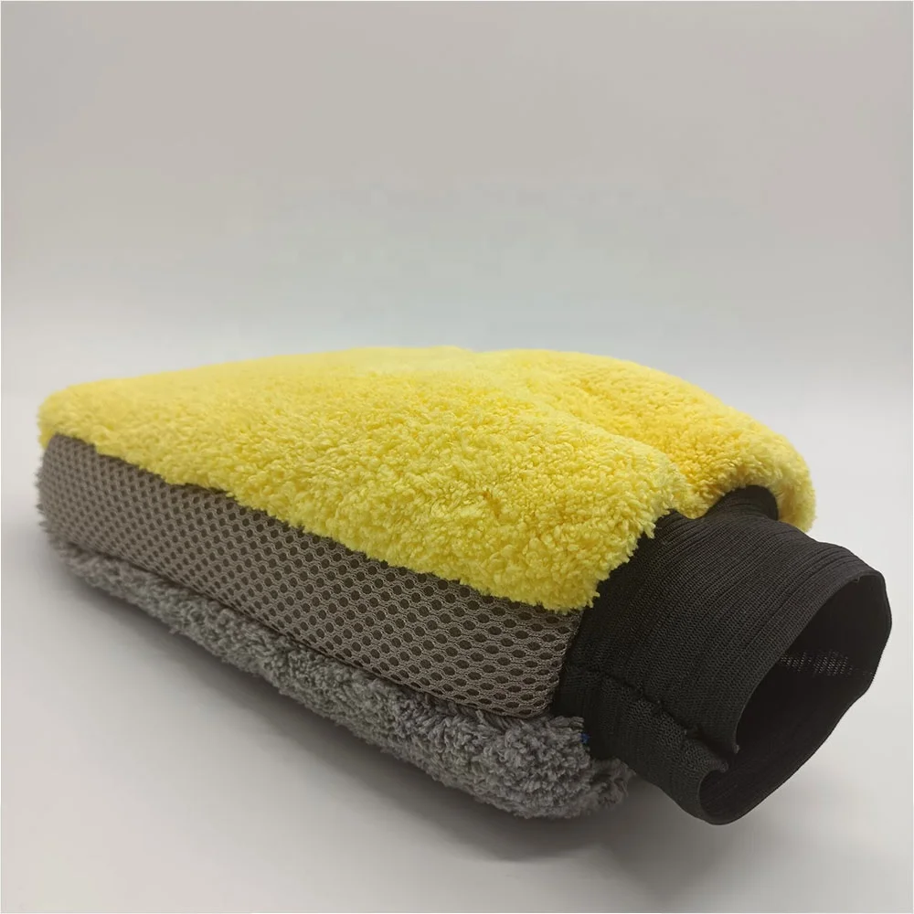 Car Wash Gloves Coral fleece Microfiber Washing Mitt Ultra Soft Thick Double-side Home Cleaning Tool Car Wash Accessories