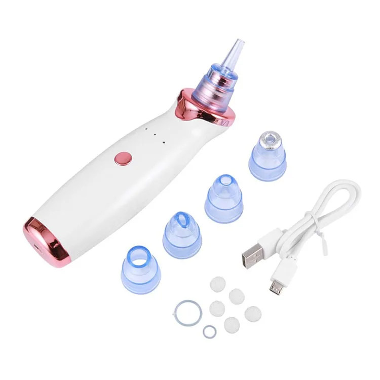 Portable Electric Facial Cleaner Vacuum White Heads Blackhead Powder Remover Machine with Private Label