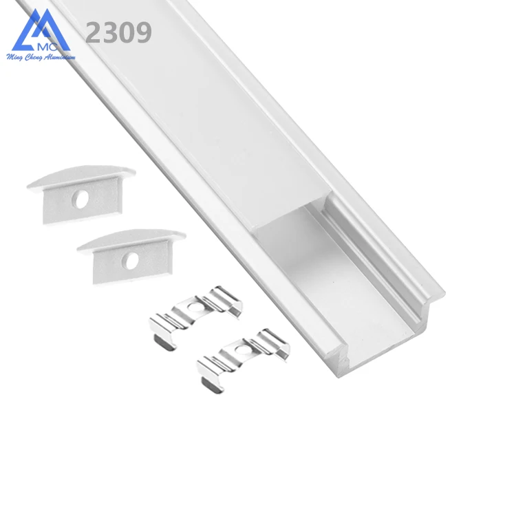 Foshan extrusion factory bendable aluminum profile led strip light 23mm,China flexible aluminium profile price