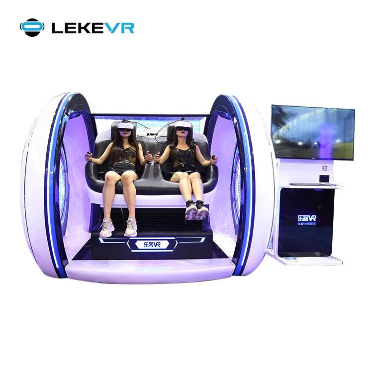 LEKE Double Seat VR Cinema 9D Virtual Reality Simulator 9D VR Chair For Franchise Business