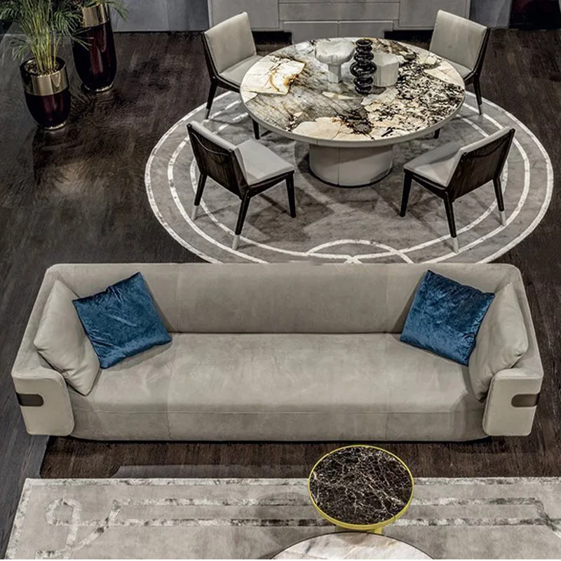 2023 Customized Italian Design Fabric Luxury Sofa Turkey 3 Piece King Sectional Sofa Set Modern Grey Living Room Furniture