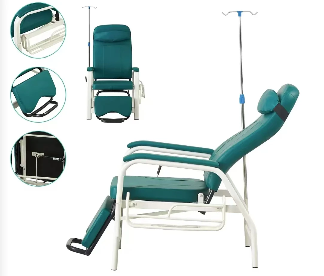 infusion chair hospital other equipment half lying reclining IV Infusion chair medical tranfusion chair for clinic use