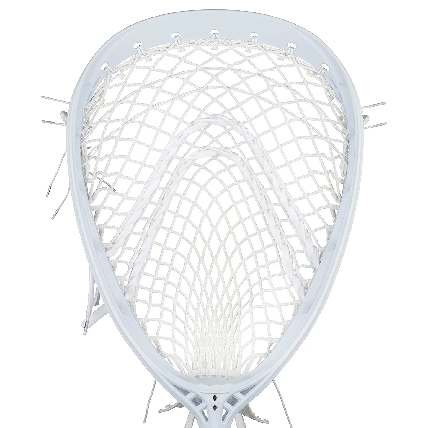 Heavy Duty White Coated Lacrosse Traditional Hard Mesh Goalie Lacrosse Stick Mesh