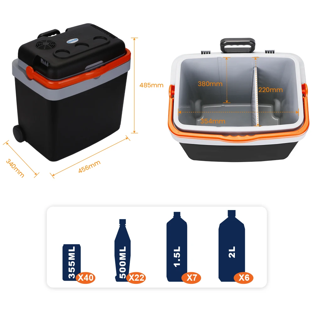 33 Liter Car Fridges Semiconductor Portable Ac Dc Powered Thermoelectric System Cooler And Warmer For Cars Homes jy-a-y