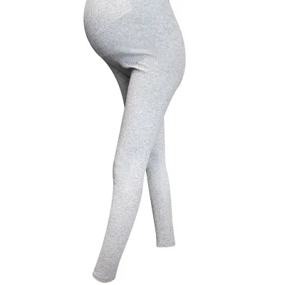 
Cotton Maternity Leggings Comfortable Adjustable Waistband High Waist Belly Care Design Woman Pregnant Pants 