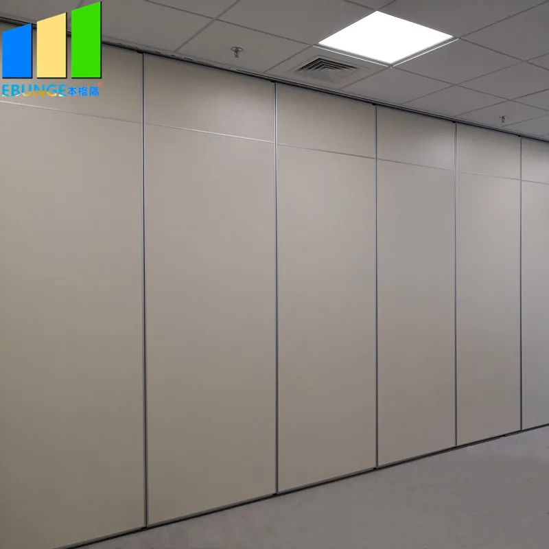 Folding Partitions Mobile Acoustic Wall  Chinese Sliding Door Acoustic Panels Soundproof for Office Hotel Conference Room
