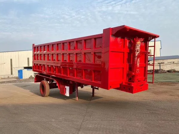 80ton Heavy Duty 3 оси тракторный прицеп самосвал б/у прицепы