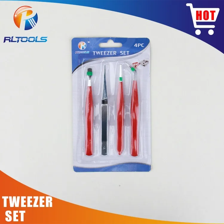 4 in 1 Rilong Eyelash Extension Tweezers With High Quality multi multi function