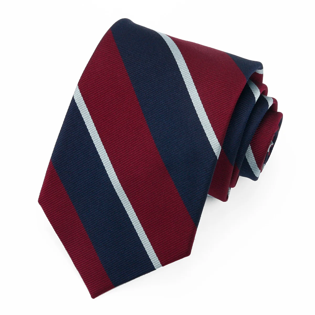 Мужские галстуки Hamocigia, жаккардовые тканые галстуки в полоску бордового цвета из 100% шелка, новейший дизайн