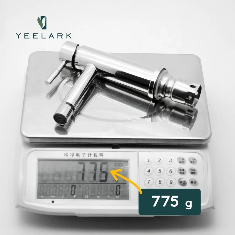 Manufacturer Contemporary Water Saving Brushed Gold Deck Mounted 304 Stainless Steel Bathroom Basin Mixer Sink Tap Faucet