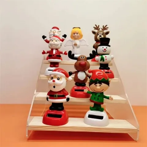 RTS Hot Sale new arrive creative solar swing doll shaking his head Christmas gift car decoration Christmas gifts