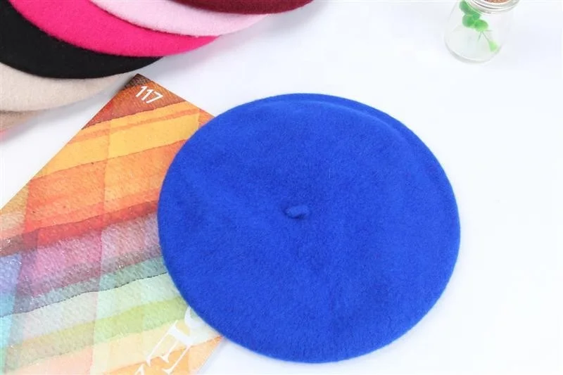cheap cotton berry girls wool ladies fedora floppy boina beret hat for girls
