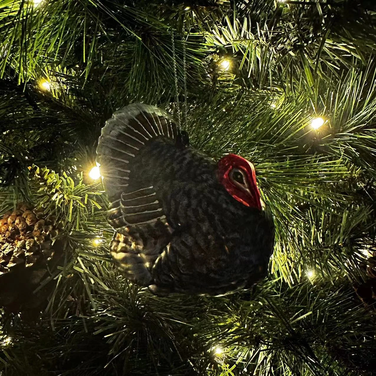 BSCI factory direct sales customized glass ornaments customized animal glass ornaments Christmas turkey glass ornaments
