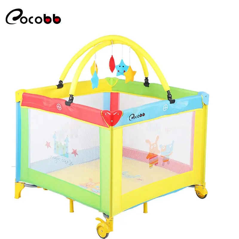 small foldable baby play bed.