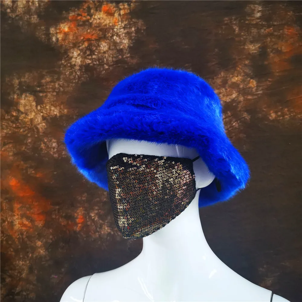 New autumn and winter faux fur British basin hats ladies warm fisherman hats fashion casual students Japanese plush hats