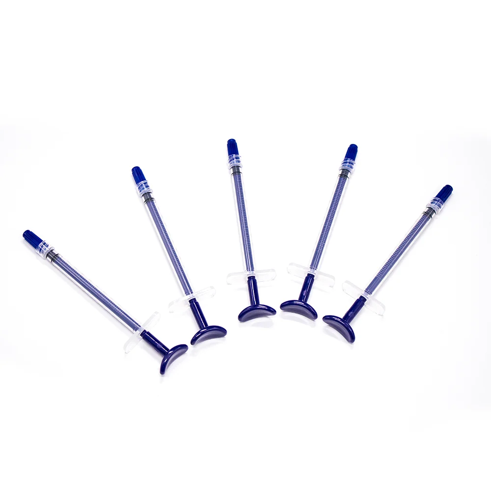 Cheap price and good quality blue medical dental 1ml pp plastic syringe easy to use