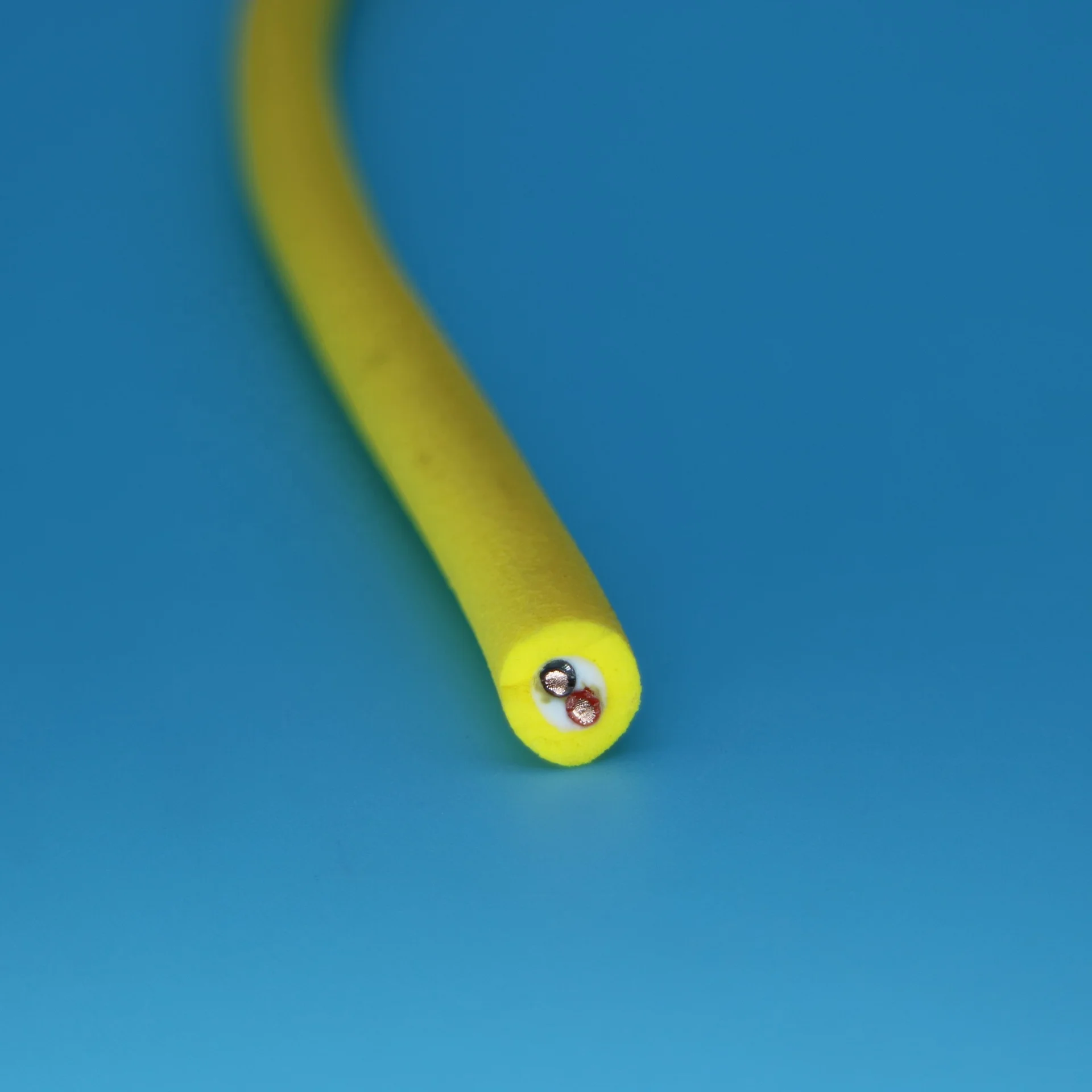 Two core floating cable fathom rov tether with kevlar