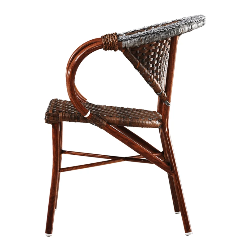 arm rest baby cane beech brown color black bali blue wood dining outdoor wicker background peacock beach chair rattan wooden