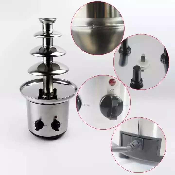 Shineho New Trend Product Manufacturers Supply Chocolate Melting Tempering Machine Electric Chocolate Fountain With CE