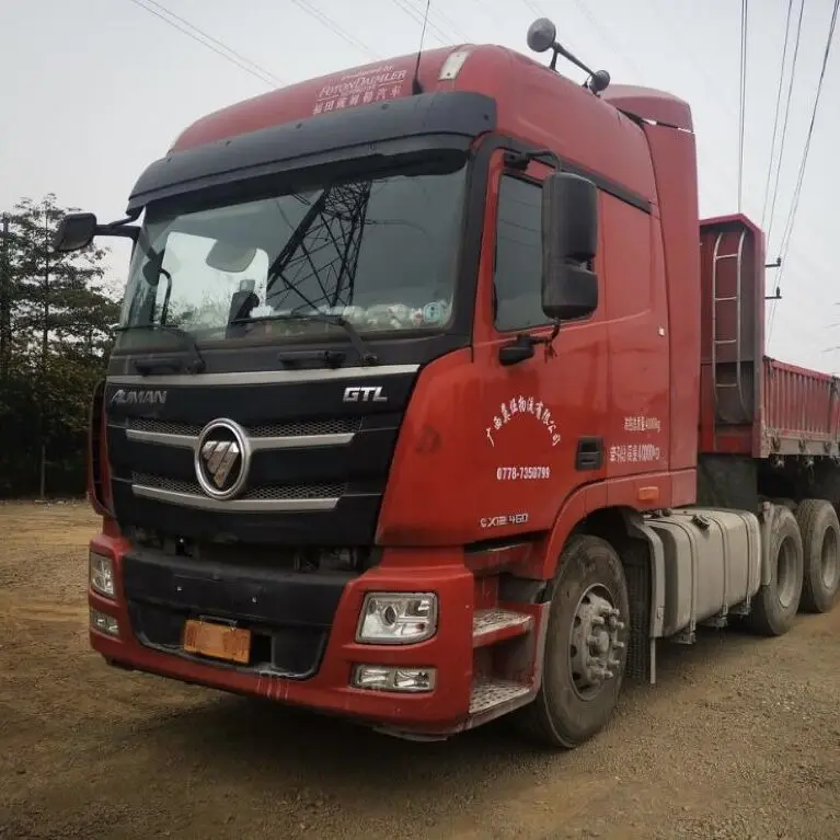 6*4 10 колес 460 л. С. Б/у Sino 6x4 Prime Mover левый привод Foton б/у прицеп трактор грузовик