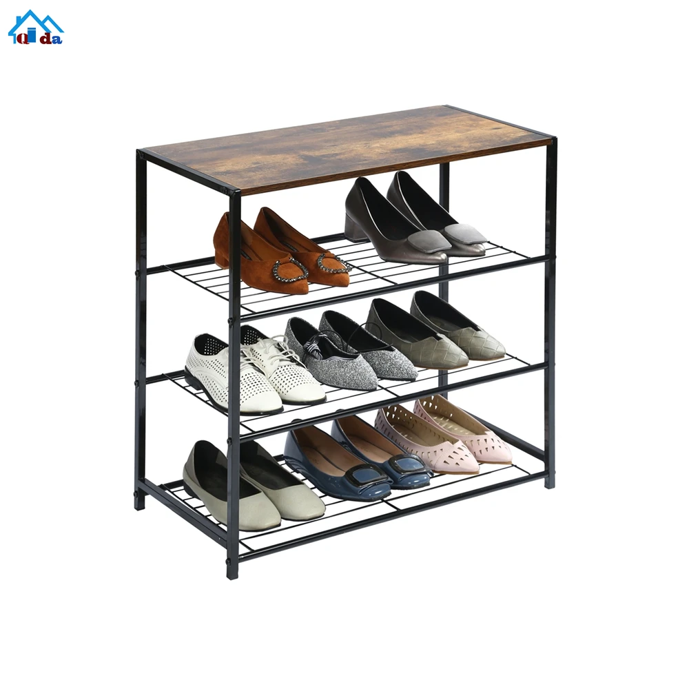 Fashion Shoes Shelf Commercial Metal Wire Shoe Rack