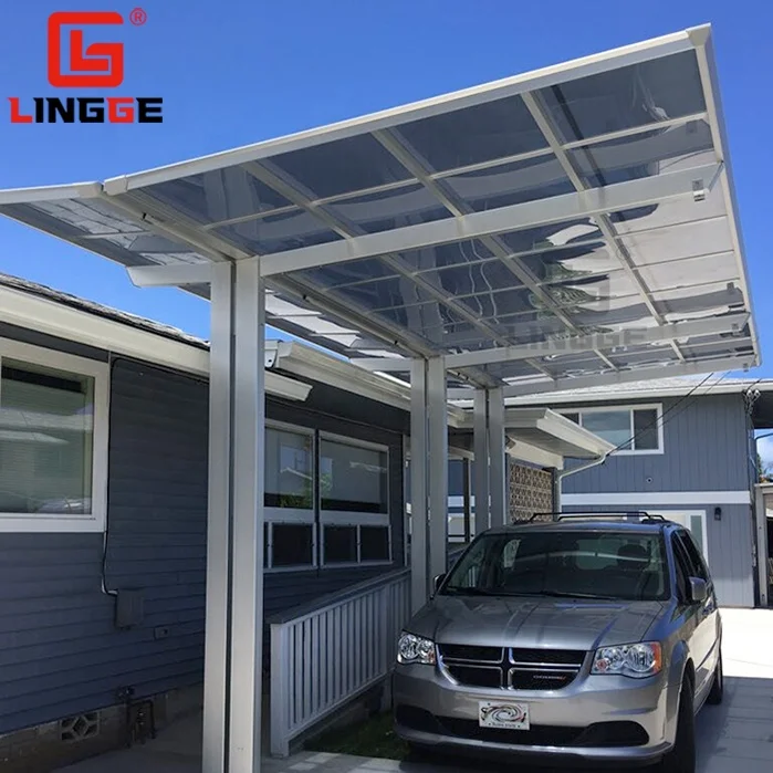 Car Parking M Type Aluminum Car Shed With Polycarbonate Roof Carport Aluminum Car Garage