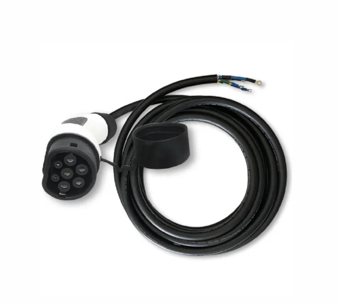 5 м Тип 2 ev зарядный штекер с кабелем 16 А 11 кВт IEC 62196 штекер для электрического транспортного средства открытый конец автомобильного зарядного устройства Разъем