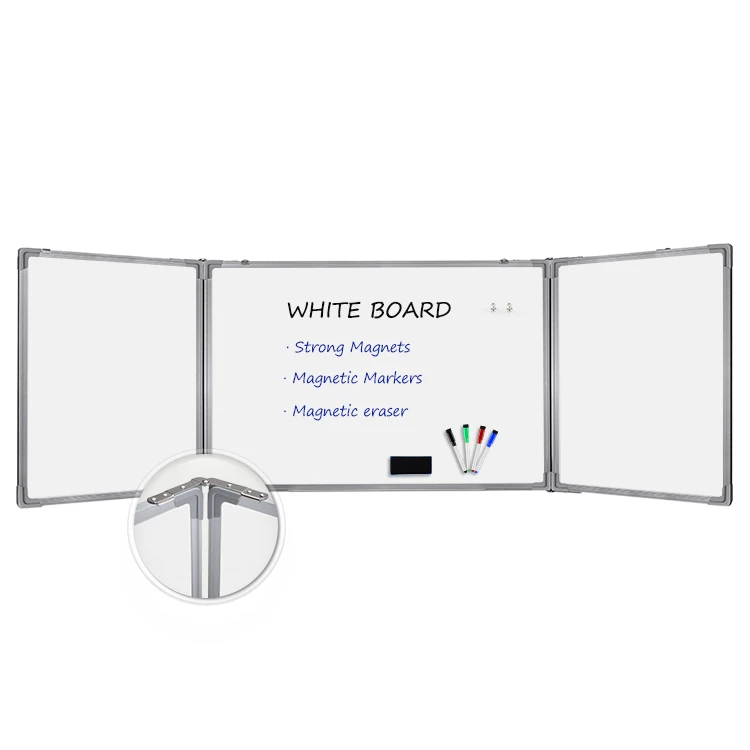 Wall Mounted Dry Erase Board Folding Chalkboard For Office School
