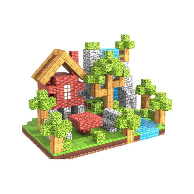 New Design STEM Montessori Sensory Toys Small Cube Building Blocks Magnetic Blocks