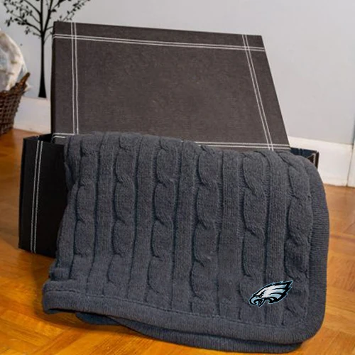 Promotional Ready To Ship Color Printed Custom Warm Oversized 3D Jacquard Cable Knit Chenille Sherpa Blanket With Lowest Price