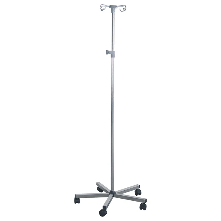 Medical Iv Poles Hospital Bed Drip Infusion Stands Portable Iv Drip Stand Infusion Heavy Mobile Iv Pole Drip Stand Holder