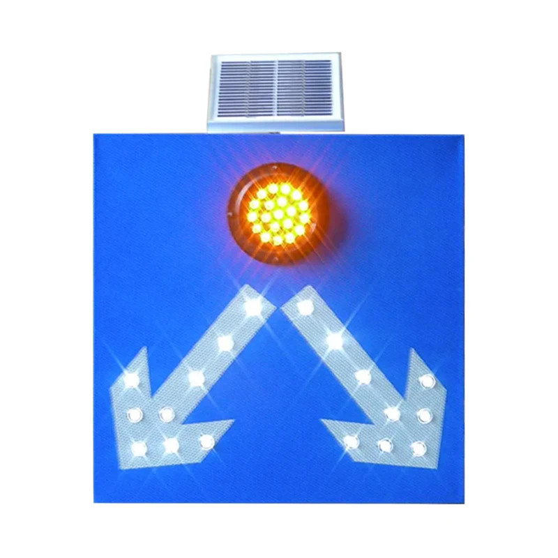 customized available solar power traffic sign flash led traffic warning sign light