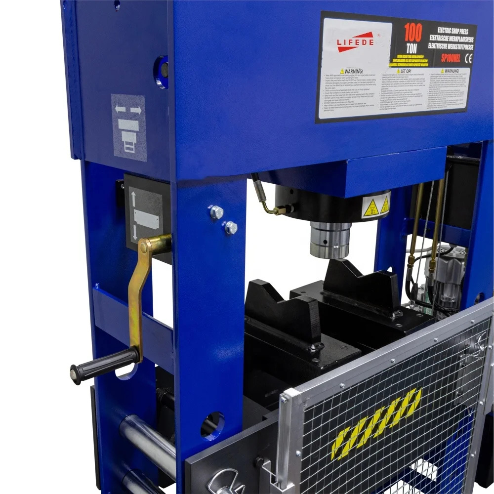 100Ton Electric Shop Press Hydraulic Cylinder Vehicle Equipment Automatic Hydraulic Shop Press
