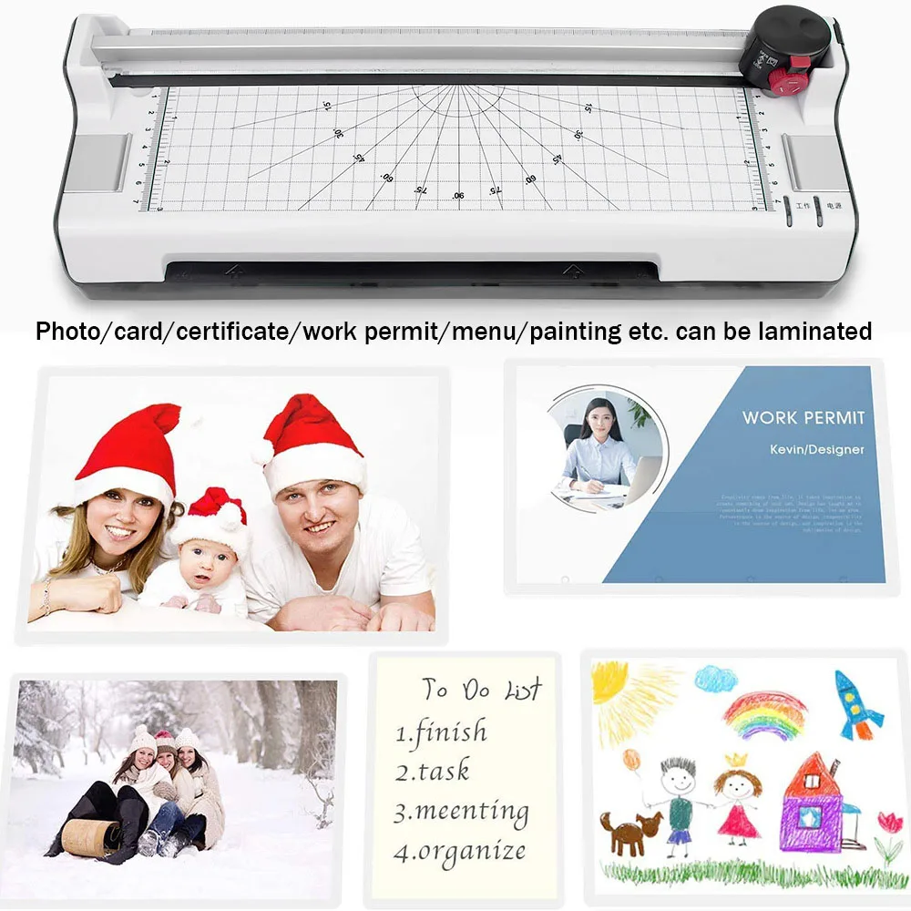 Factory wholesale Multi-functional Small Thermal Laminator Machine With Paper Cutting Fillet for A4 2 Rollers Pouch Laminator