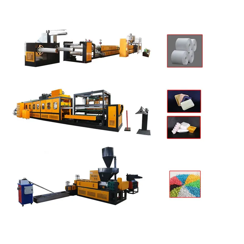 polystyrene foam tray food box making machine ps foam sheet extruder machine