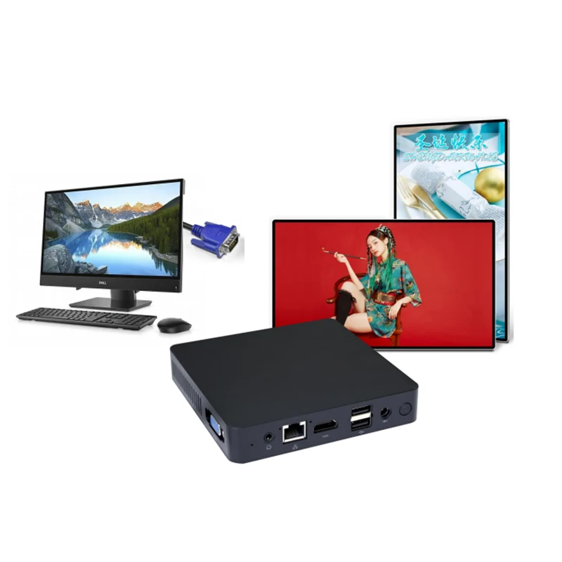 Android 11 Octa Core Media Player Features  VGA POE WiFi IR Wireless connectivity USB OTG for Advertising Equipment