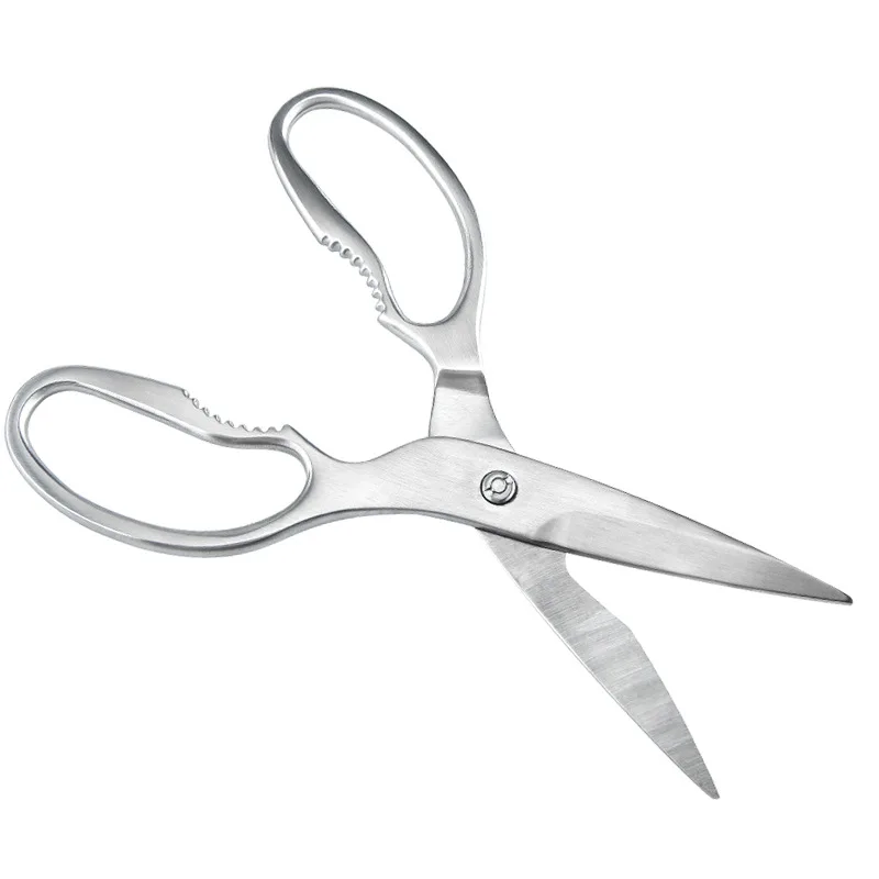 Wholesale high quality multi-purpose super sharp kitchen scissors all stainless steel poultry scissors