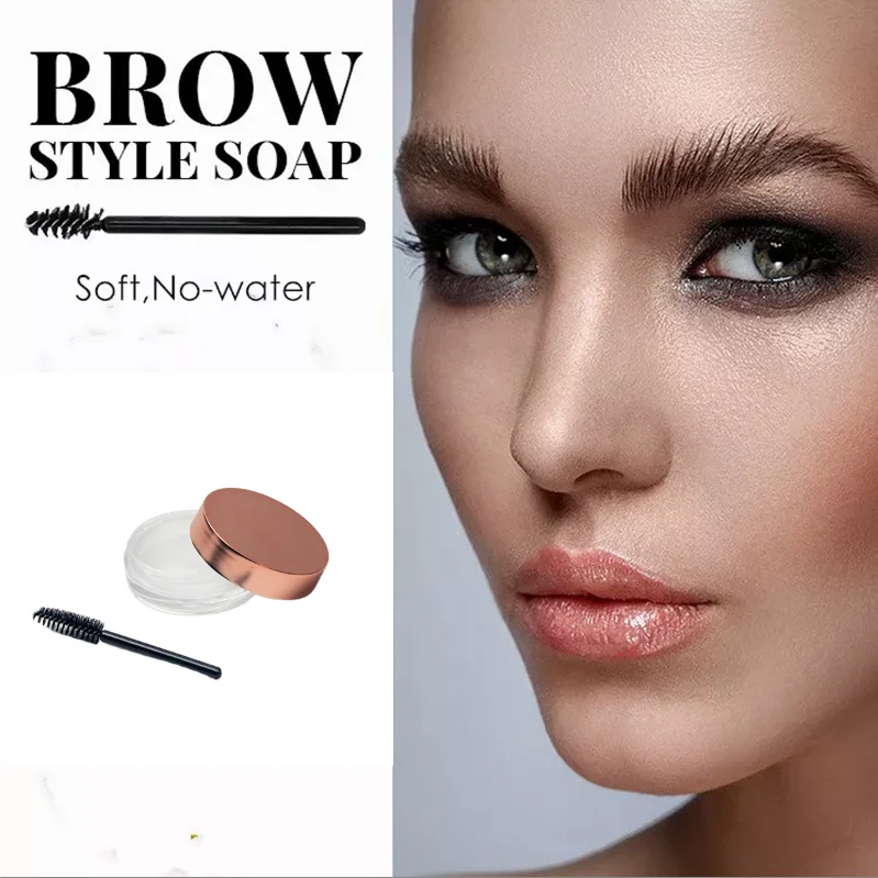 Wholesale Lamination Eyebrow Styling soft Soap Customized Clear Sculpting Tattoo Dye Eyebrow Wax