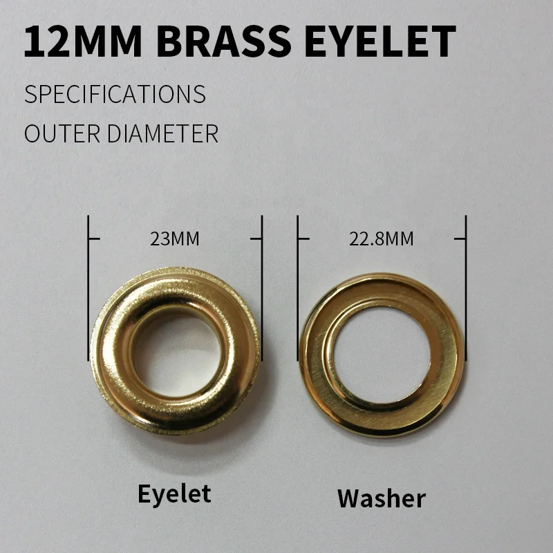 Custom Logo Round Mesh Brass Copper Metal Grommets Eyelets Ring For Garment Clothing And Shoes