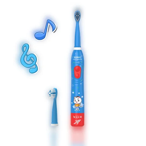 Singing Toothbrush Age 3-16 Kids Soft Bristle 4 Song IPX7 Waterproof USB Rechargeable Singing Electric Toothbrush