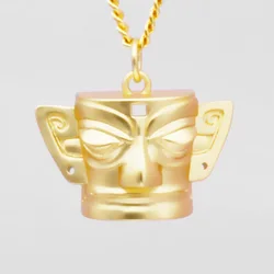 Ancient Egypt Hot Selling Buddha Head Pendant Necklace 18K Hold Buddha Necklace Buddha Pendant  Islamic Gift