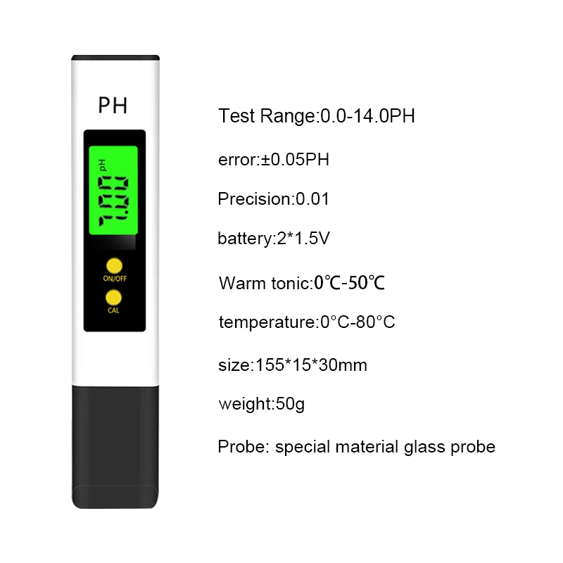 Wholesale Good quality High Precision Portable Digital PH Tester Meter