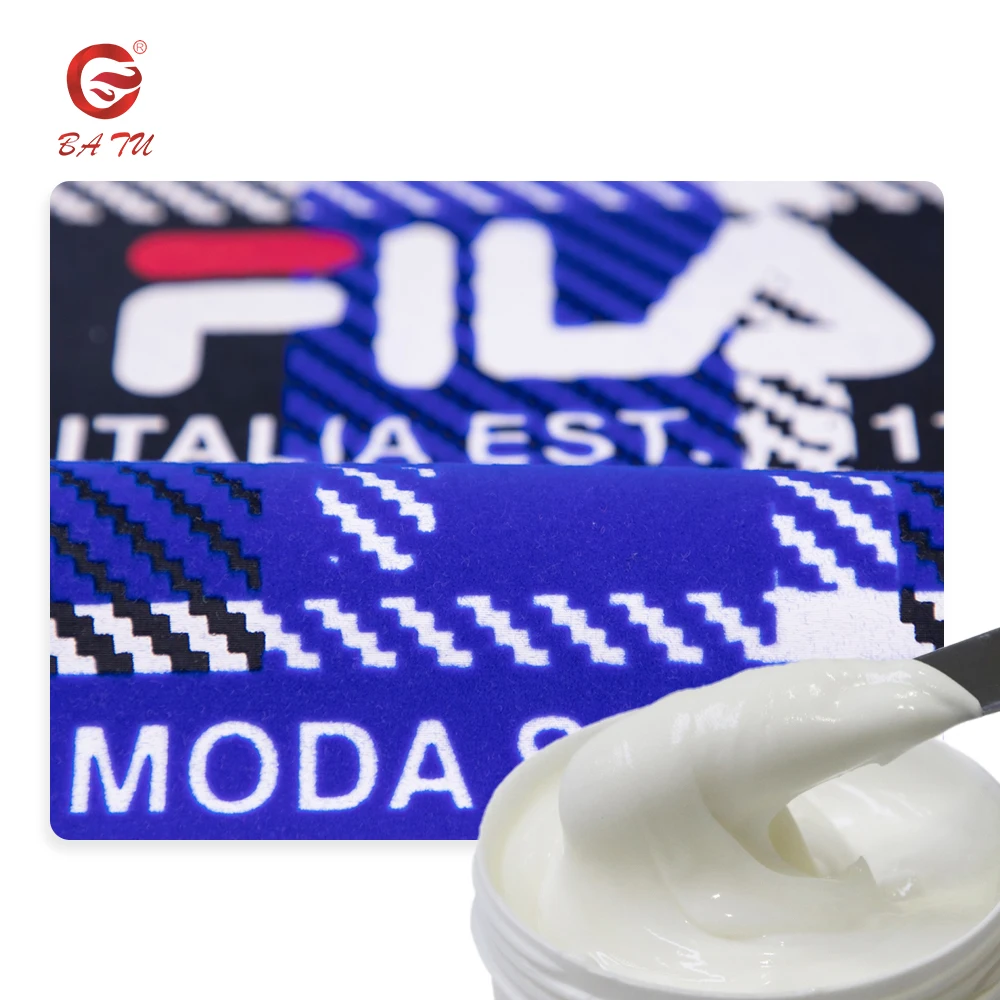 Soft Hand Feeling of Textile Printing Electrostatic Flock Paste for Screen Printing Garment Flocking Ink