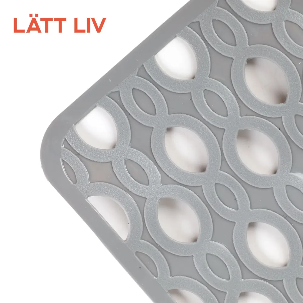 LATTLIV Rubber Massage Bathroom Rugs Drain Skin Friendly Anti bacteria Baby Non Slip Bath Mat for Tub