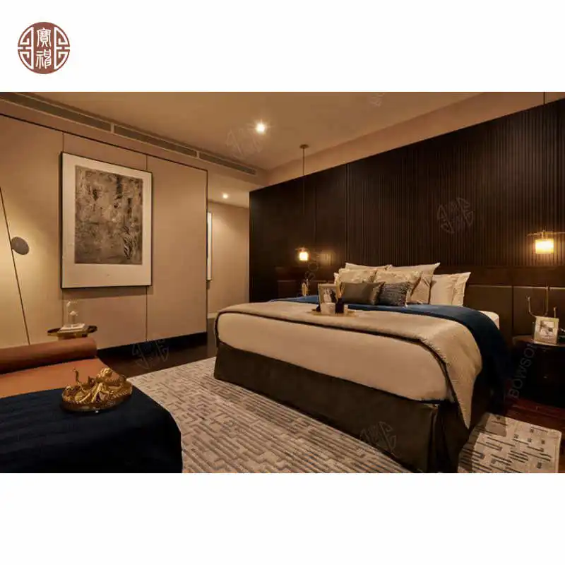 Modern Single Double Storage Wooden Beds With Drawers Hotel beds Bedroom Furniture