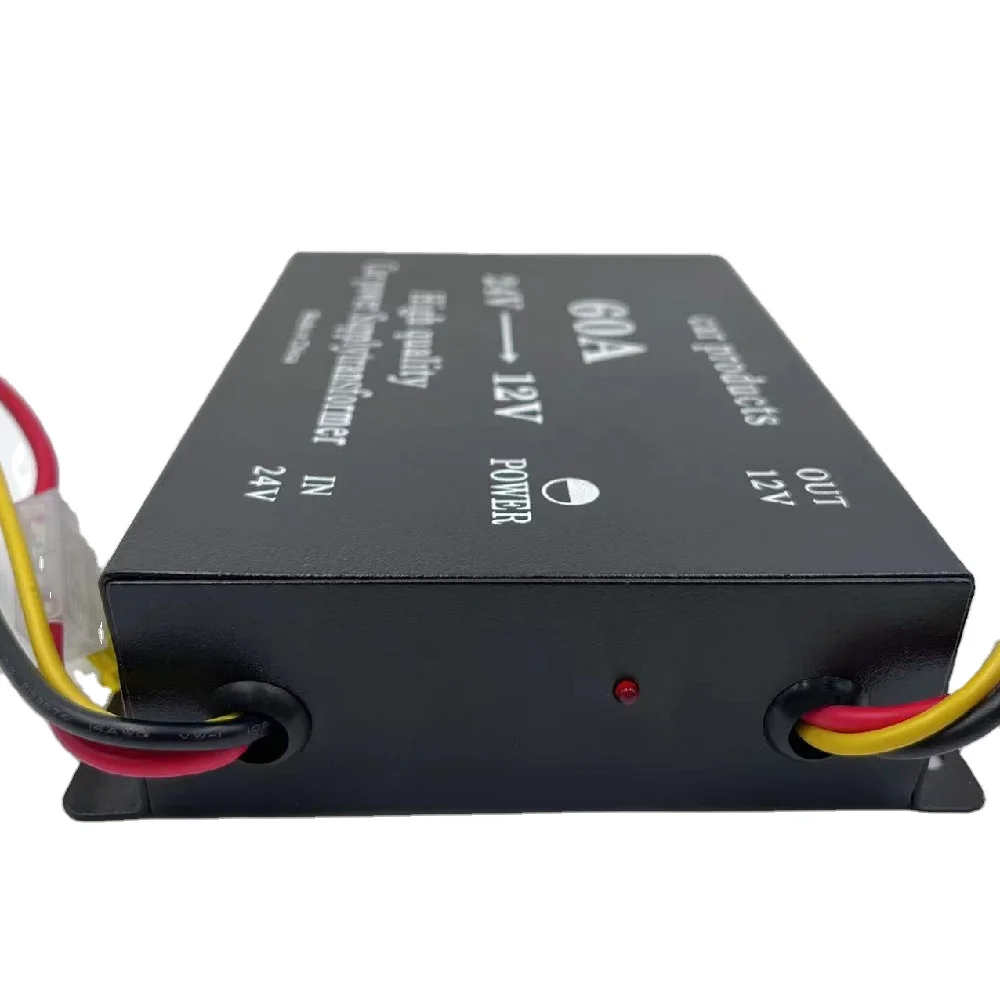 High Quality 60A DC to DC Converter 24V 12V Power Inverter Frequency Converter Supply Transformer Step Down Buck With Fan