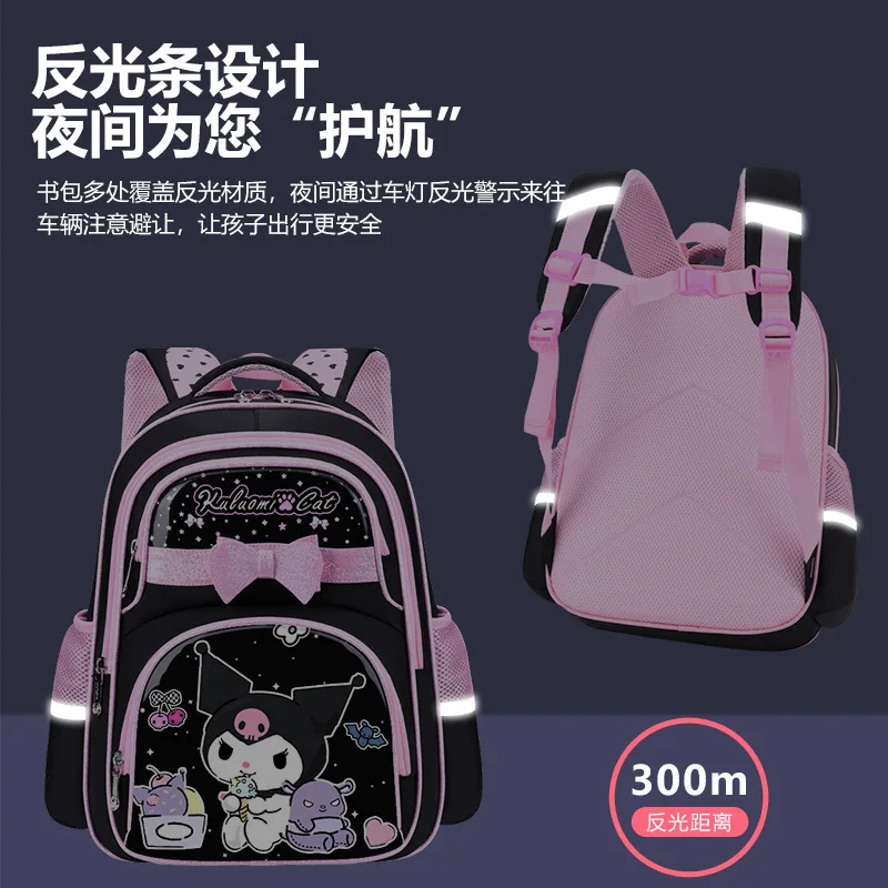 24 New girl schoolbag Primary school students 1-6 large capacity load reduction 6-12 years old children backpack