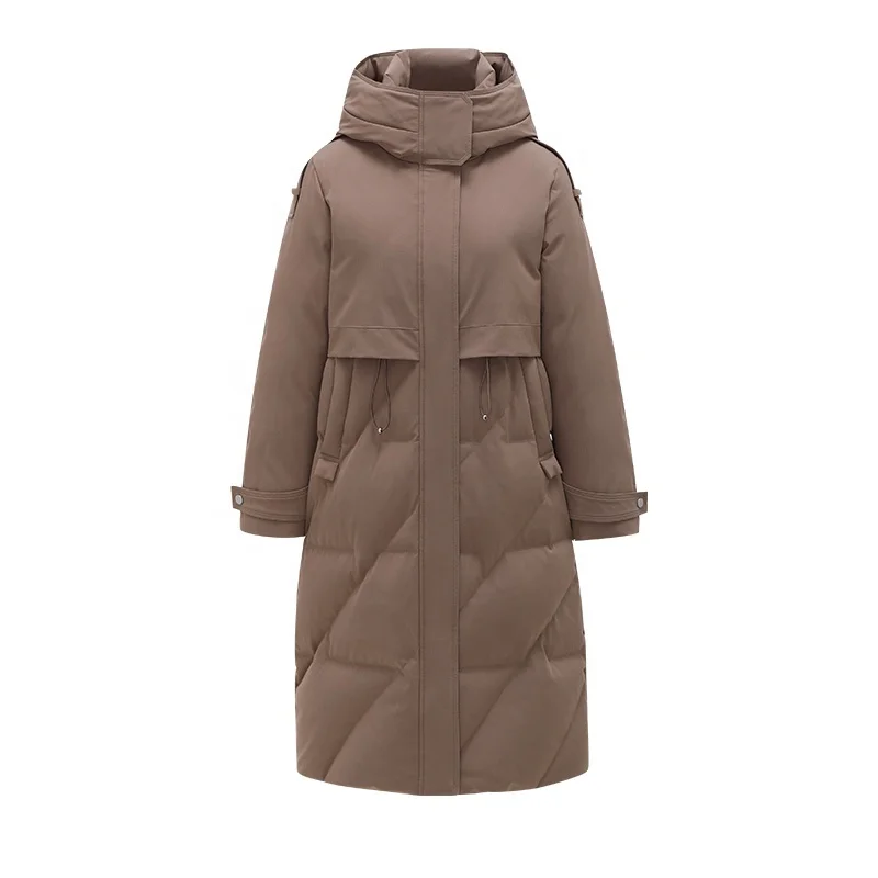 Hot selling wholesale winter clothes women long down jacket lady puffer jacket winter coats with hood