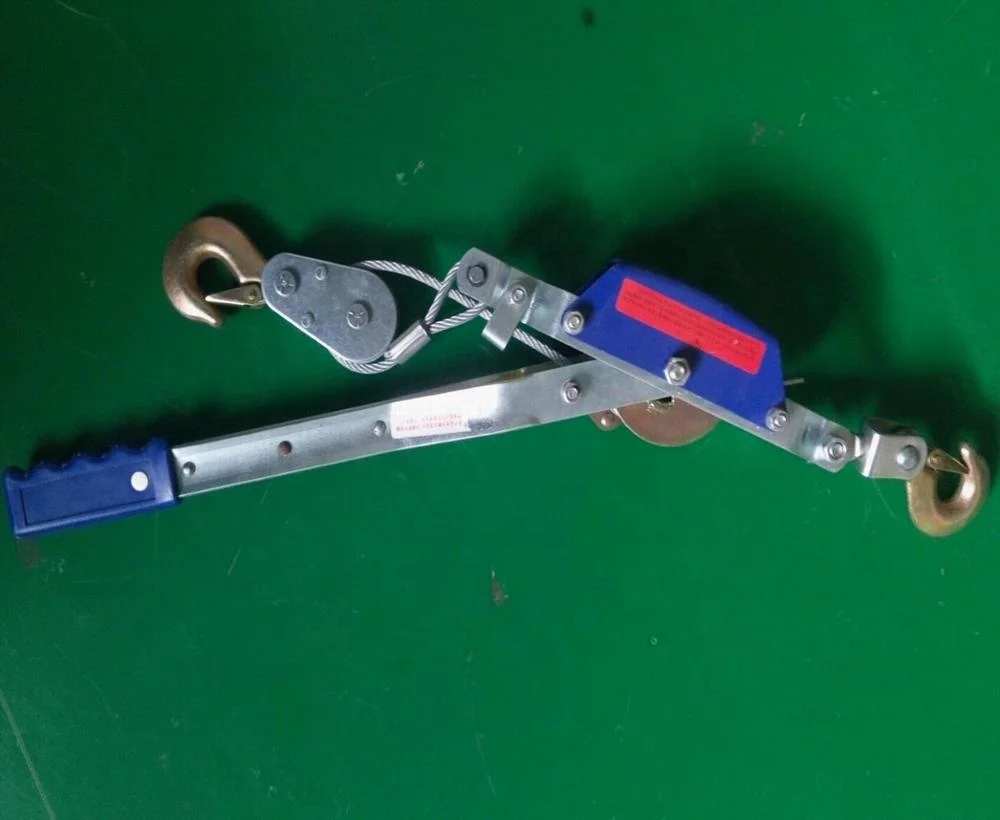 Wire Rope Electric Cable Manual Tightener Double Hook Hand Puller