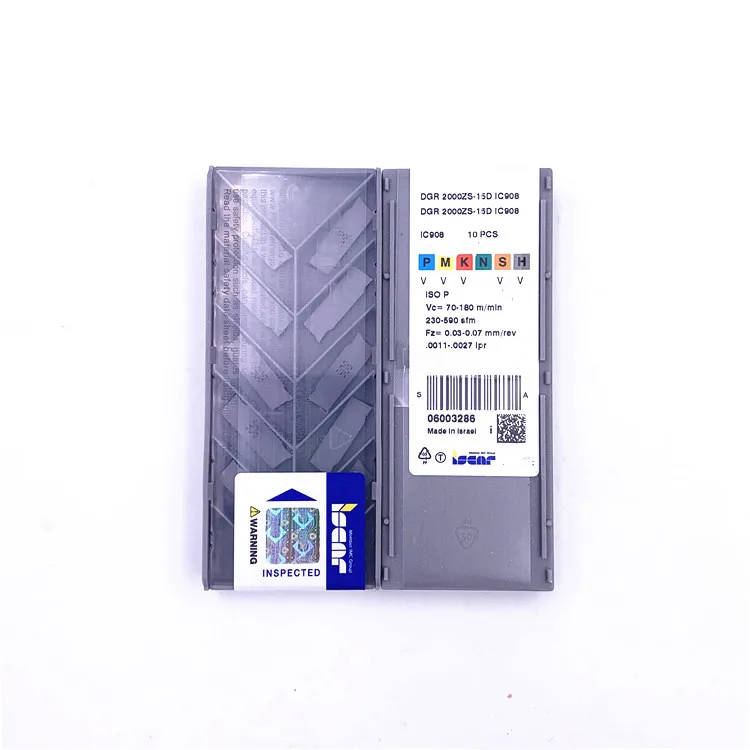 DGR 2000ZS-15D IC908 iscar cnc cutting tool inserts in grooving carbide